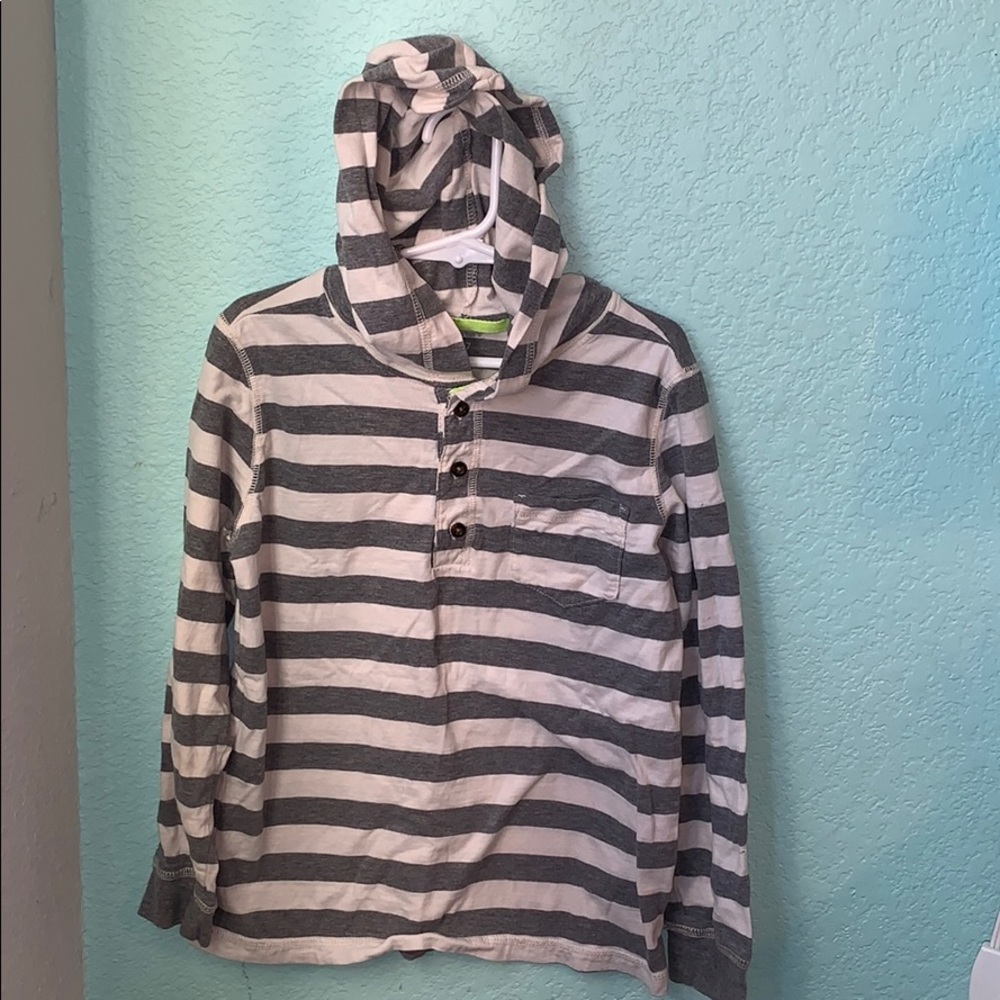 boys long sleeved striped shirt